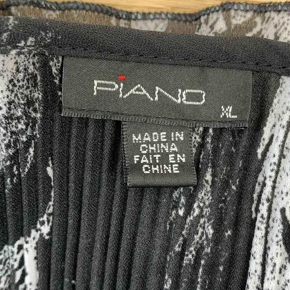 Whimsi Crinkle Top Size XL 3/4 Sleeve Goth Fairy Romantic Witchy Celestial Y2k - Picture 5 of 8